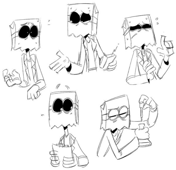 Доктор Флег Наброски