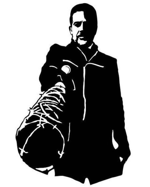 Ниган Ходячие силуэт