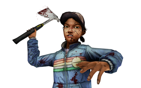 Клементина the Walking Dead с топором