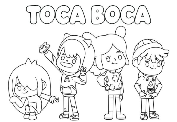 Toca boca раскраска