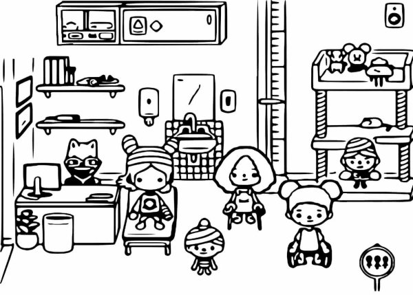 Дока бока раскраска