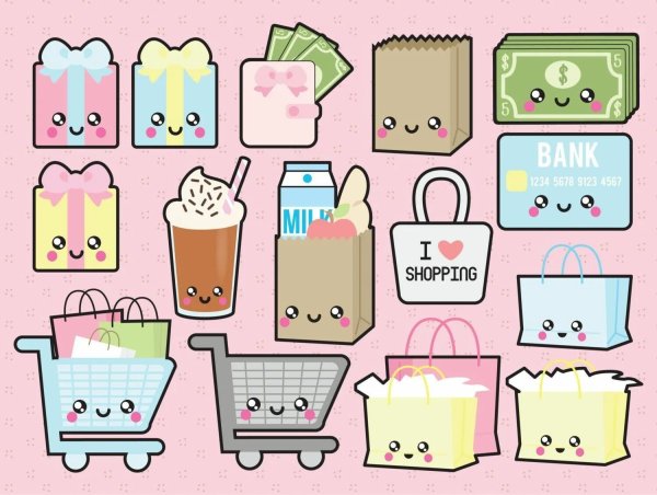 Милые рисунки для наклеек