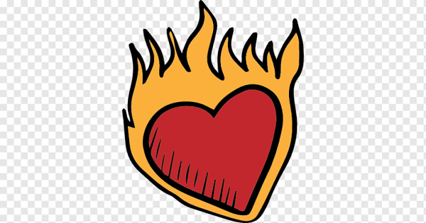 ЭМОДЖИ горящее сердце