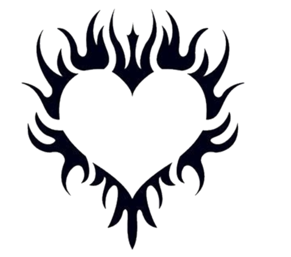 Тату сердце