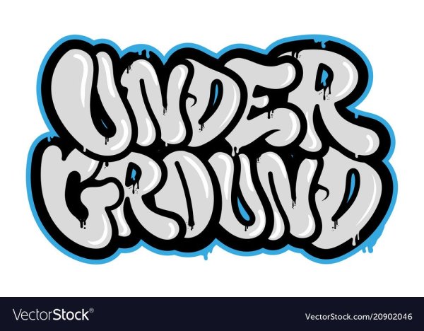 Надписи в стиле граффити андеграунд