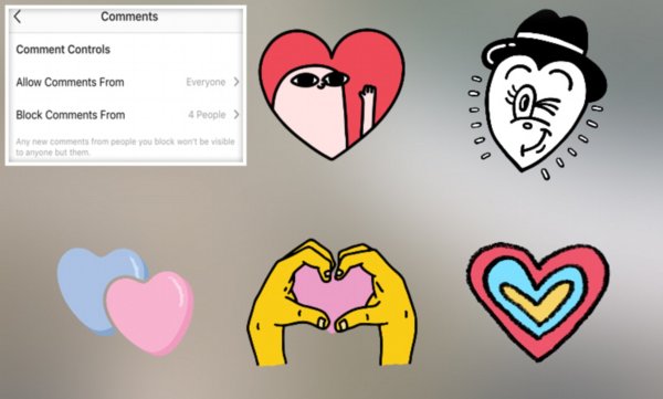 Стикер Инстаграм сердце