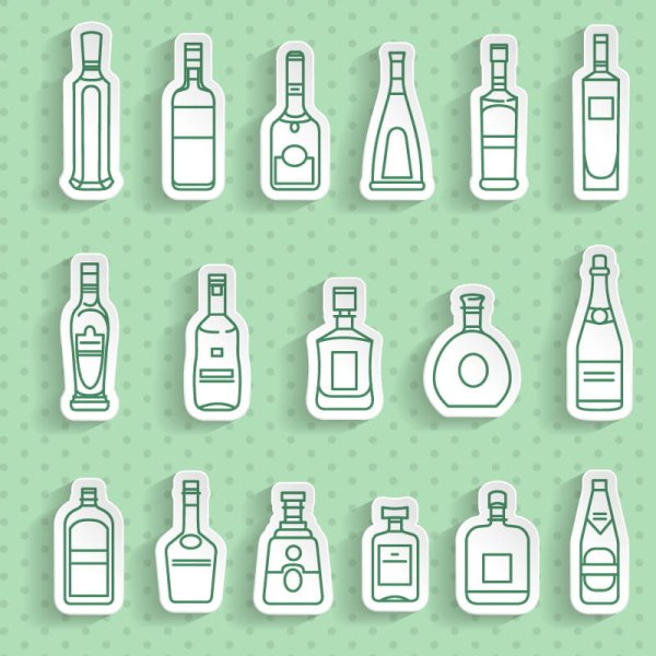 Стикер бутылочка