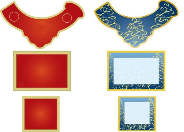 Макет наклейки на бутылку