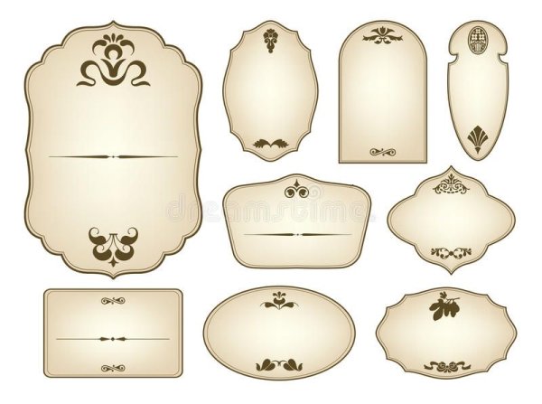 Этикетка на бутылку пустая