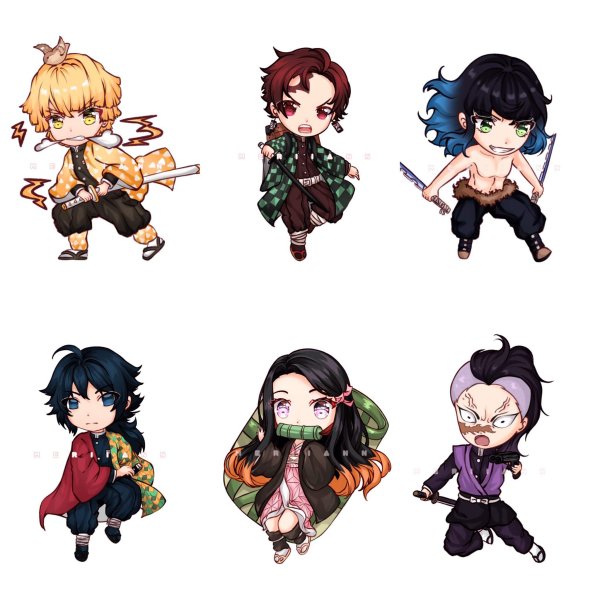 Аниме Чиби наклейки