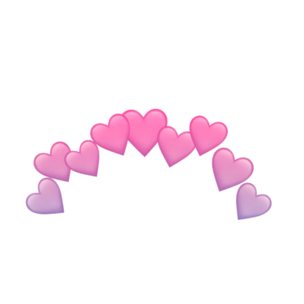 Сердечки над головой