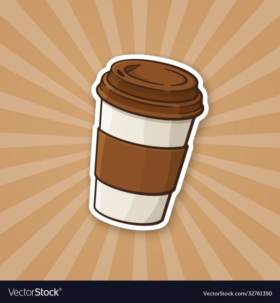 Стакан кофе вектор