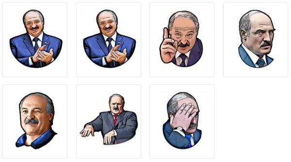 Стикеры с Лукашенко в телеграмме