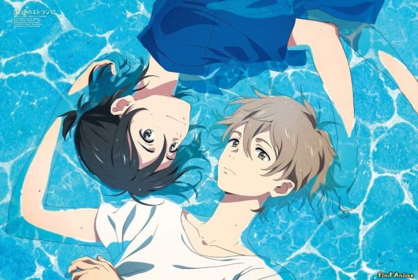 Незнакомец на берегу моря аниме Мио