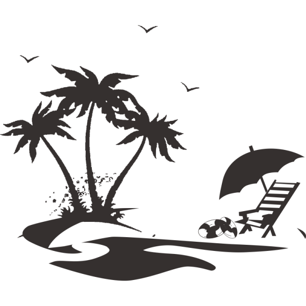 Векторное изображение пляж