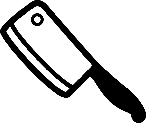 Нож мясника вектор