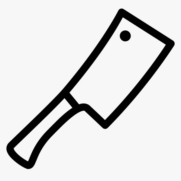 Нож мясника вектор