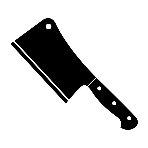 Нож для мяса вектор
