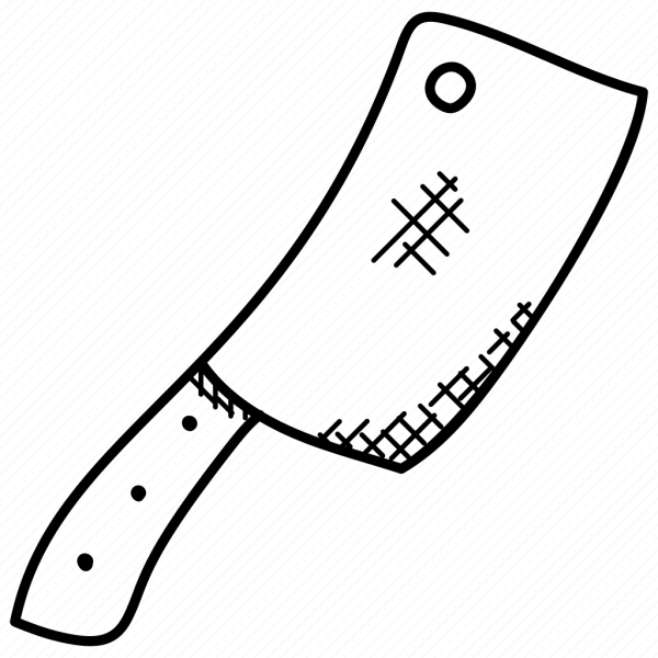 Топорики для мяса трафарет