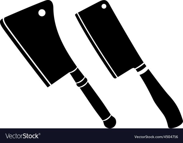 Топорик для мяса вектор