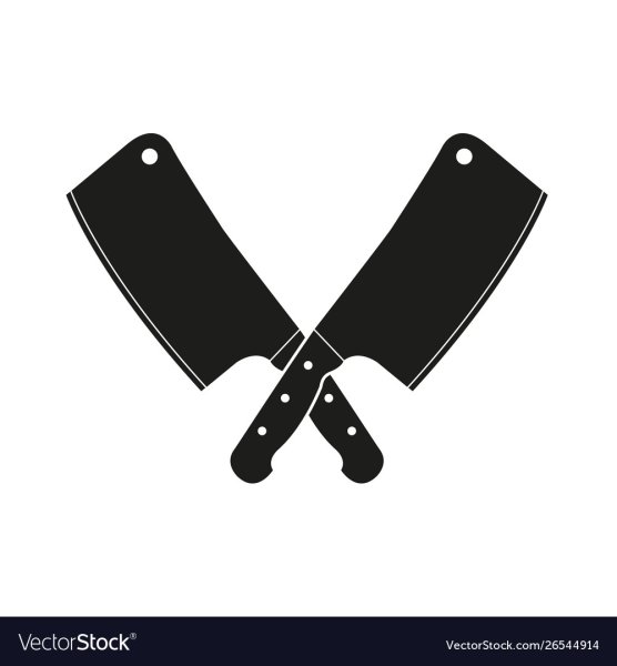 Мясной нож вектор