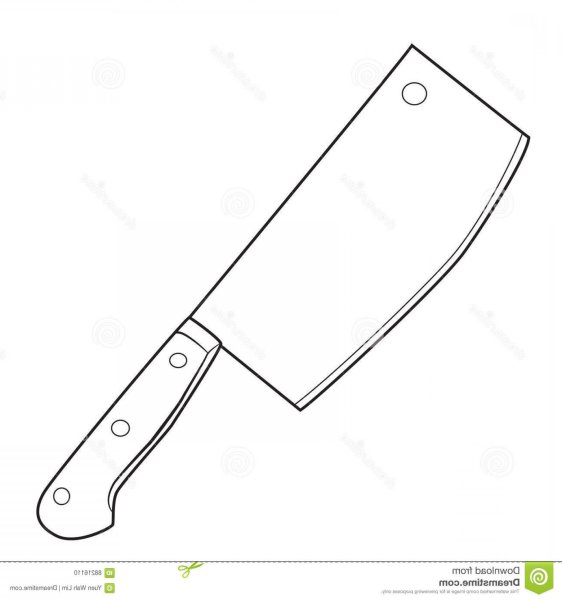 Нож Тесак чертеж