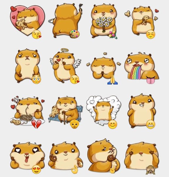 Кролик Моланг Стикеры