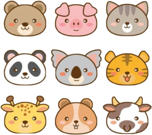 Наклейки зайчики милые