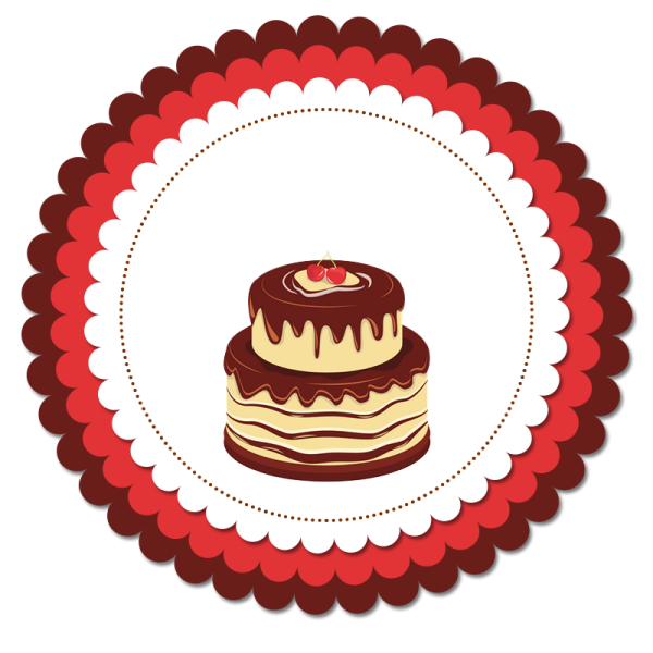 Нарисованный кусок торта