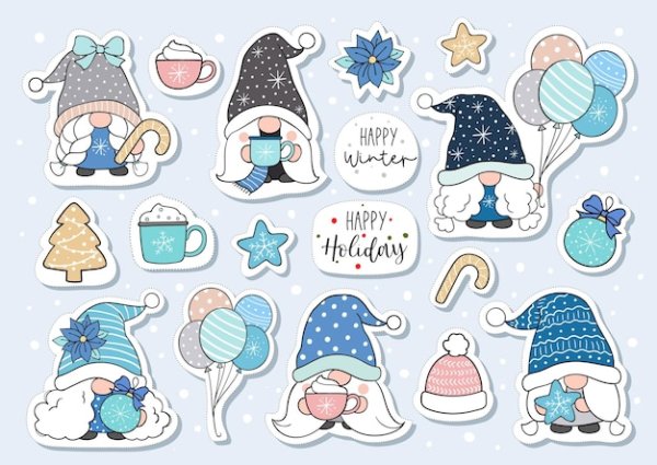 Зимние забавы вектор