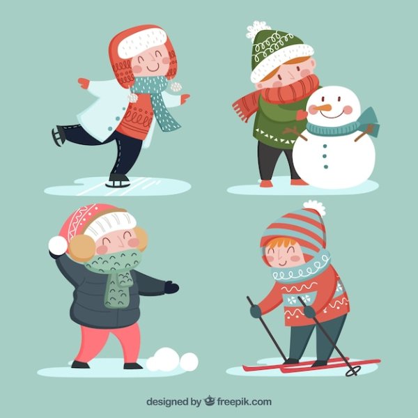 Снежинки надпись зима