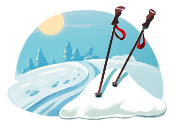 Новогодние Акварельные наклейки