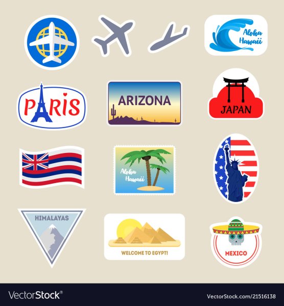 Наклейка на чемодан Египет