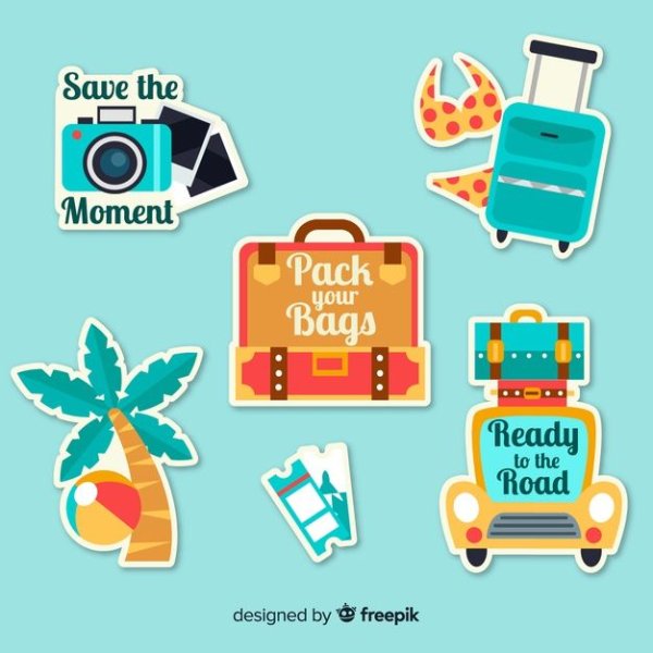 Тревел вектор Стикеры