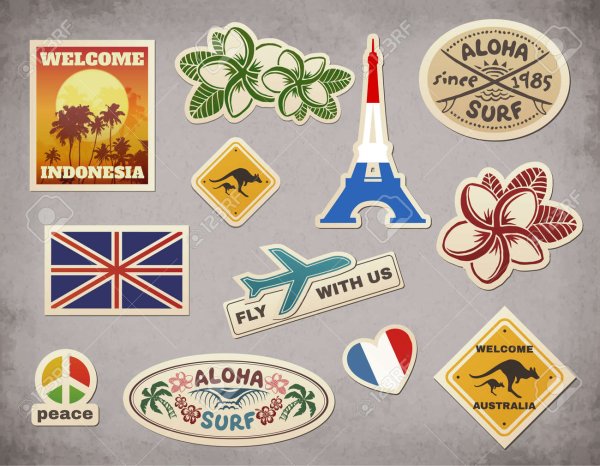 Наклейки на багаж