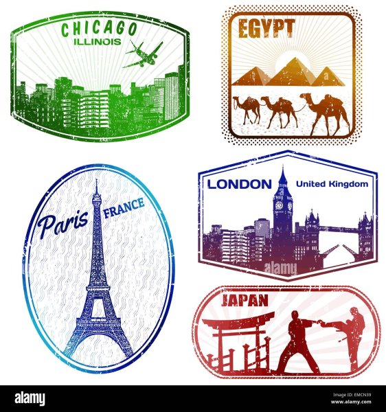 Марки на чемодан