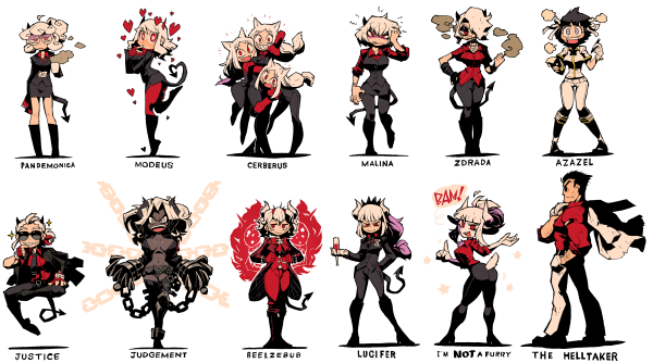 Helltaker Стикеры