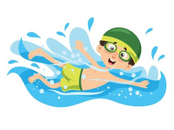 Пловец мультяшный