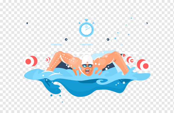 Наклейка пловцы