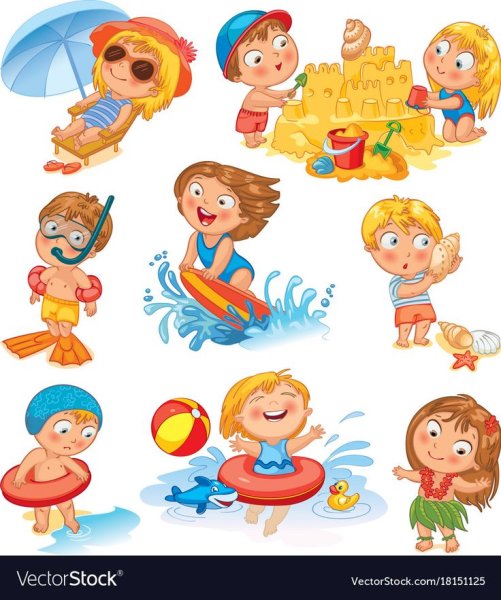 Малыши в ванной мультяшные