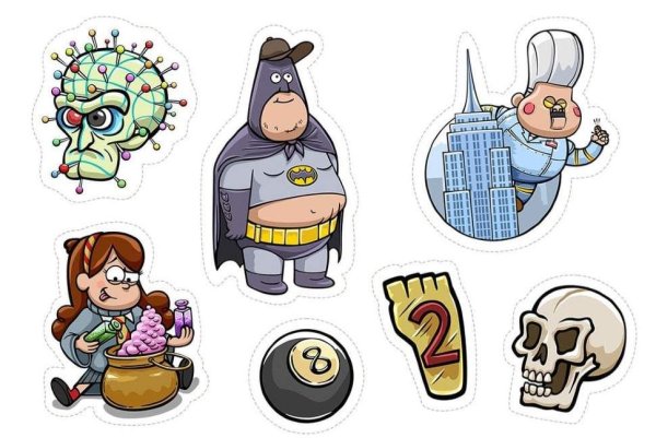 Стикерпарк графити Фолз