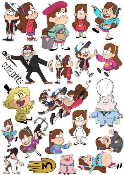 Герои Гравити Фолз маленькие