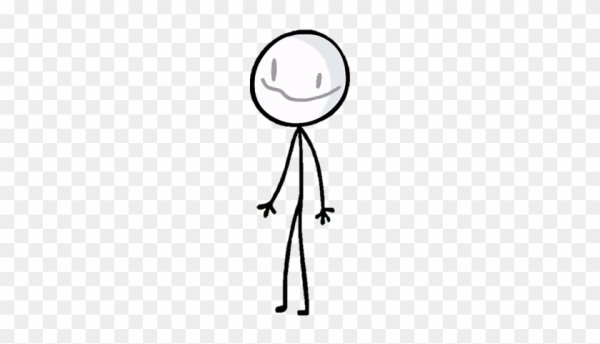 Нарисованный человечек показывает