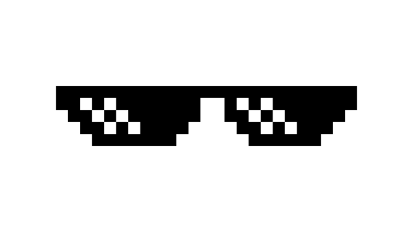 Пиксельные очки Thug Life