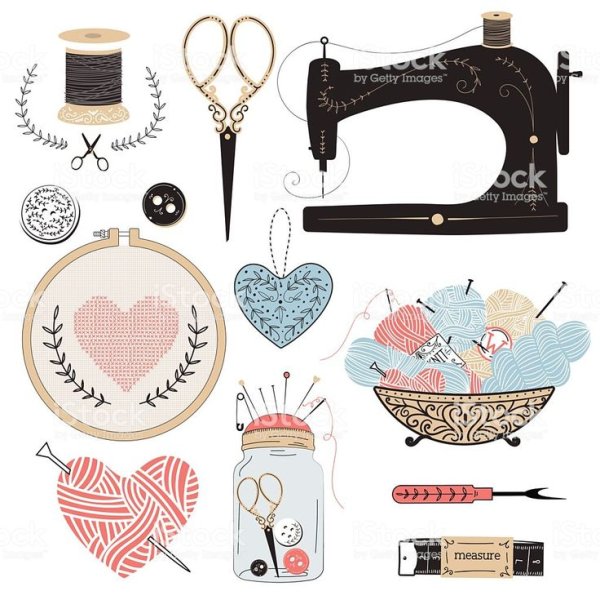 Швейные принадлежности клипарт
