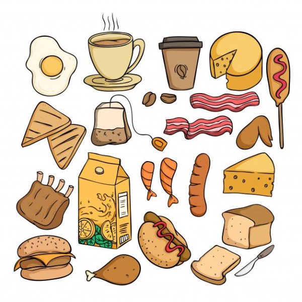 Обед стикер