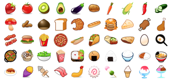 Смайлики еда и напитки