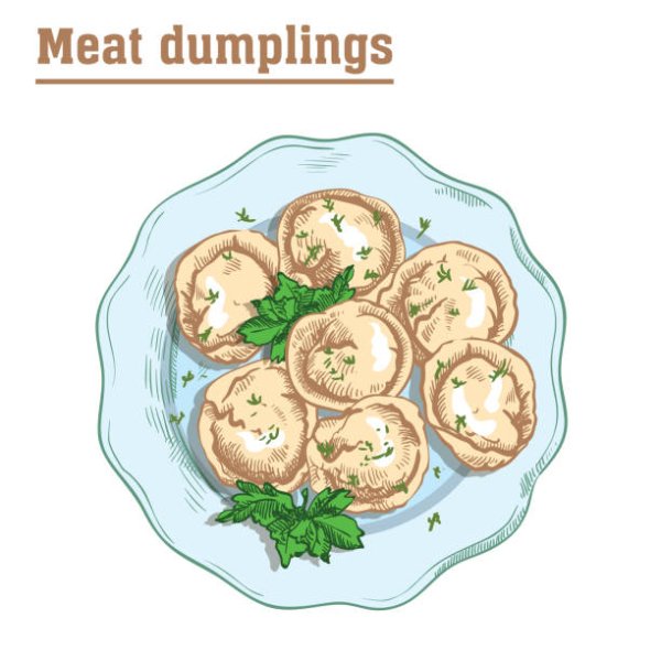 Стикеры пельмешка