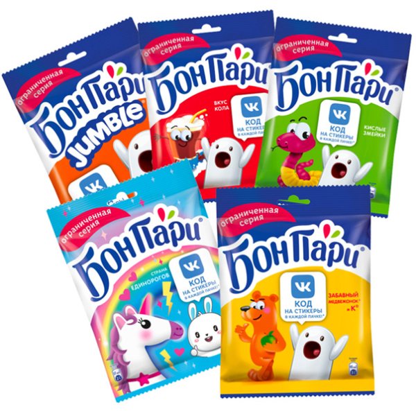 Мармеладки Бон пари Стикеры