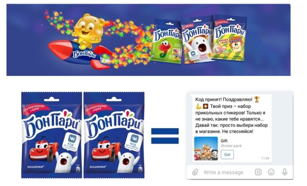 Бон пари с шипучкой конфеты